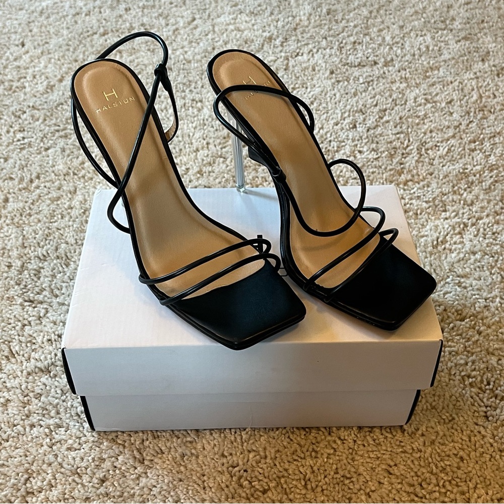 H by Halston Black Wizard Heel | 7